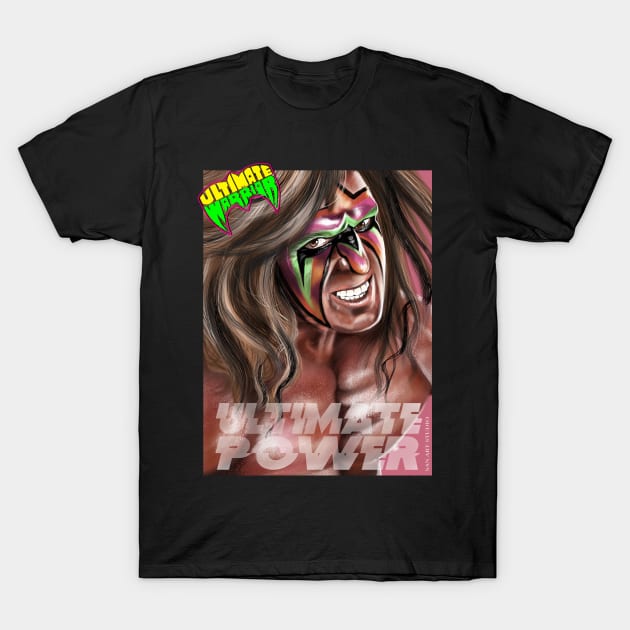 Ultimate Warrior essential t shirt art T-Shirt by SAN ART STUDIO 